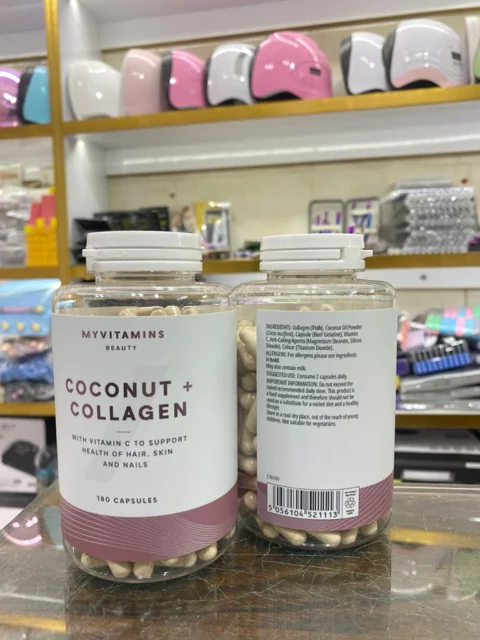 کپسول کوکونات کلاژن مای ویتامینز ۱۸۰ عددی | MyVitamins Coconut Collagen