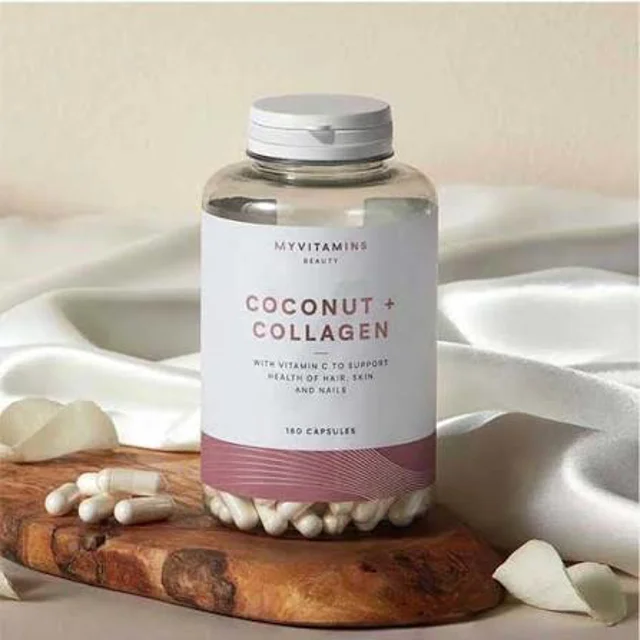 کوکونات کلاژن MyVitamins اصل انگلیس | Coconut & Collagen Capsules